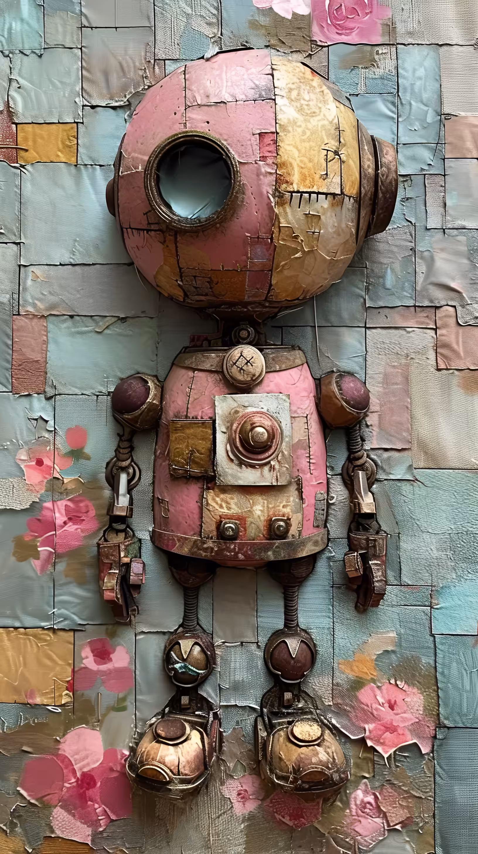 Embroidered robot