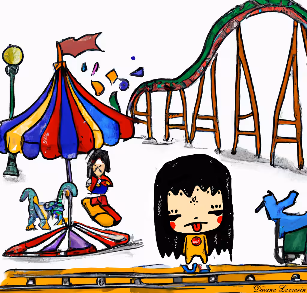 Amusement Park #2 2022 Daiana Lazzarin X KIKU’S WORLD by SABET