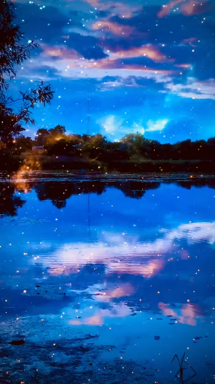 Lake Boat Galaxy