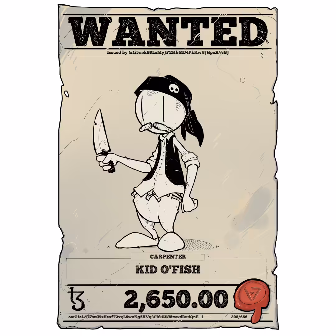 KID O'FISH | TEZOS PIRATE 208/666