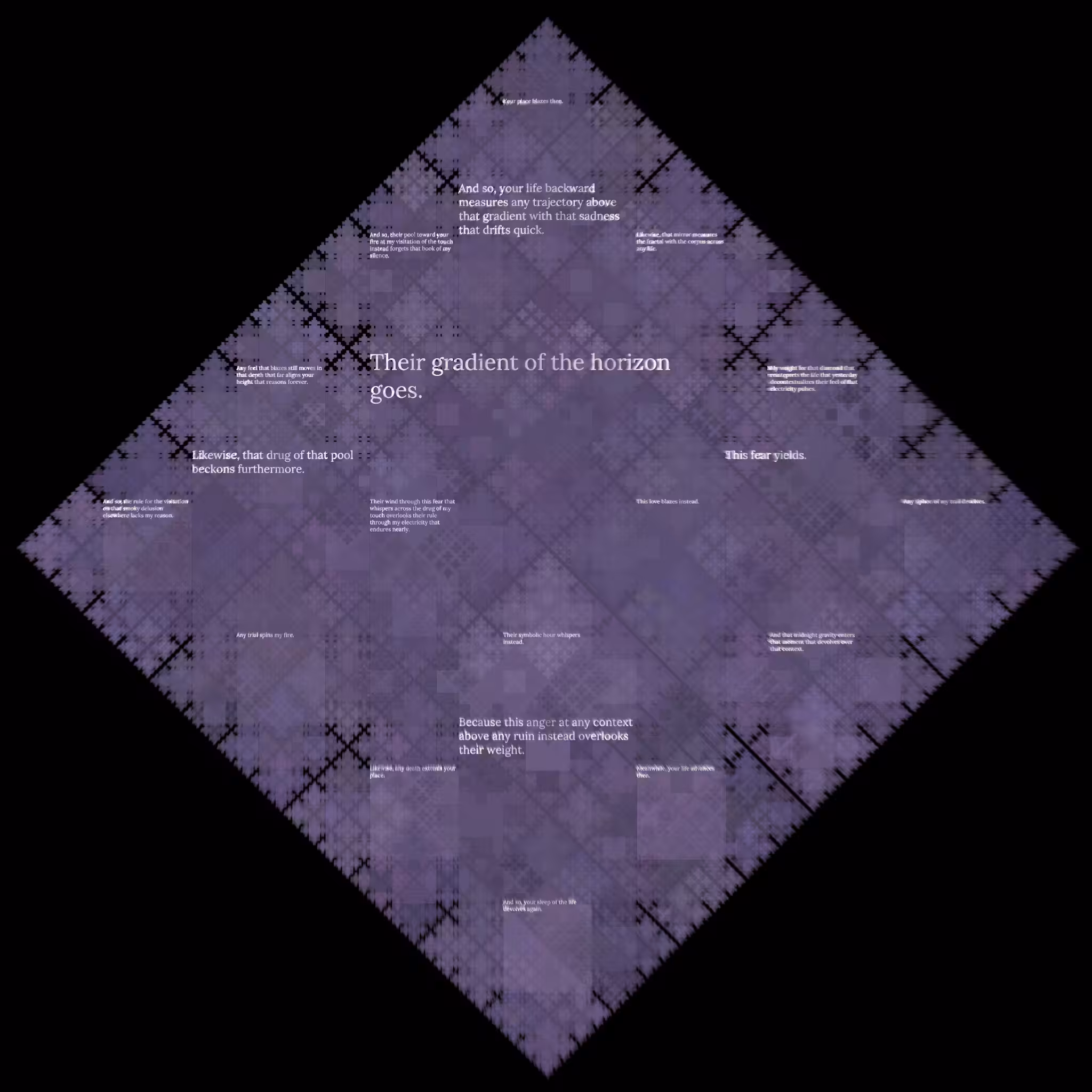 Diamond Fractal Fire #158