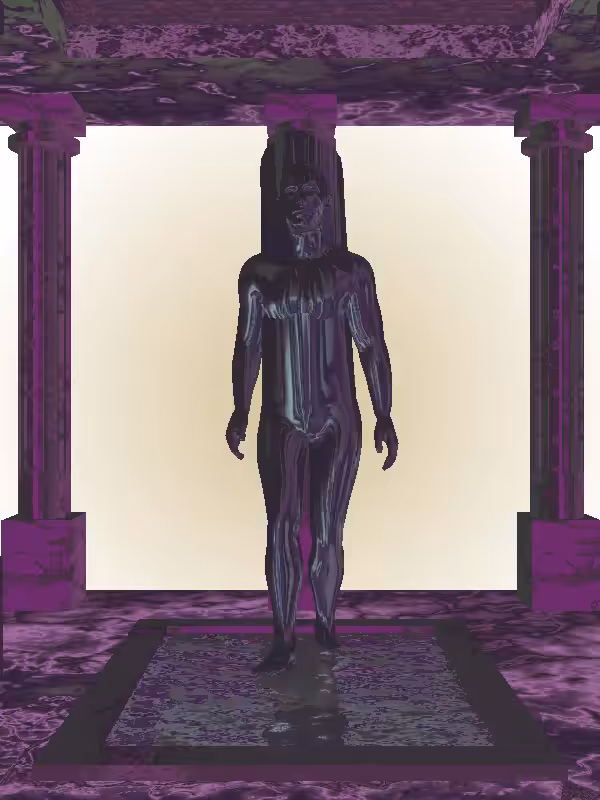 HeavenComputer: The Receding Melted Blue Man #759