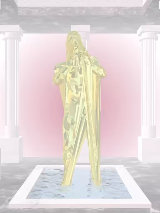 HeavenComputer: The Fragmented Cheering Green-Golden Goblet Man #5576