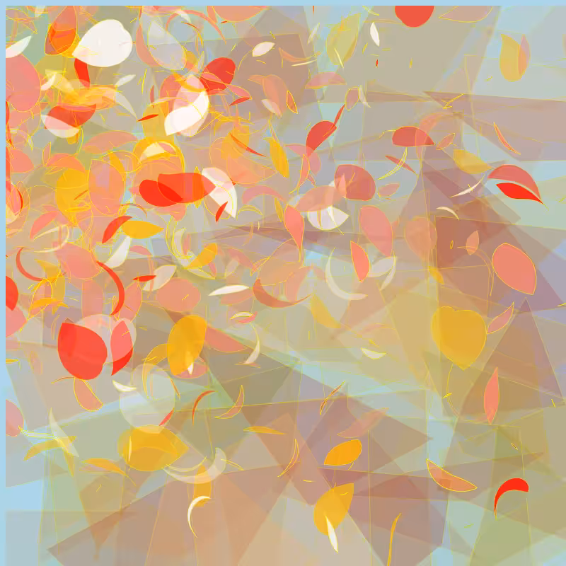 Leaves and glasses #6