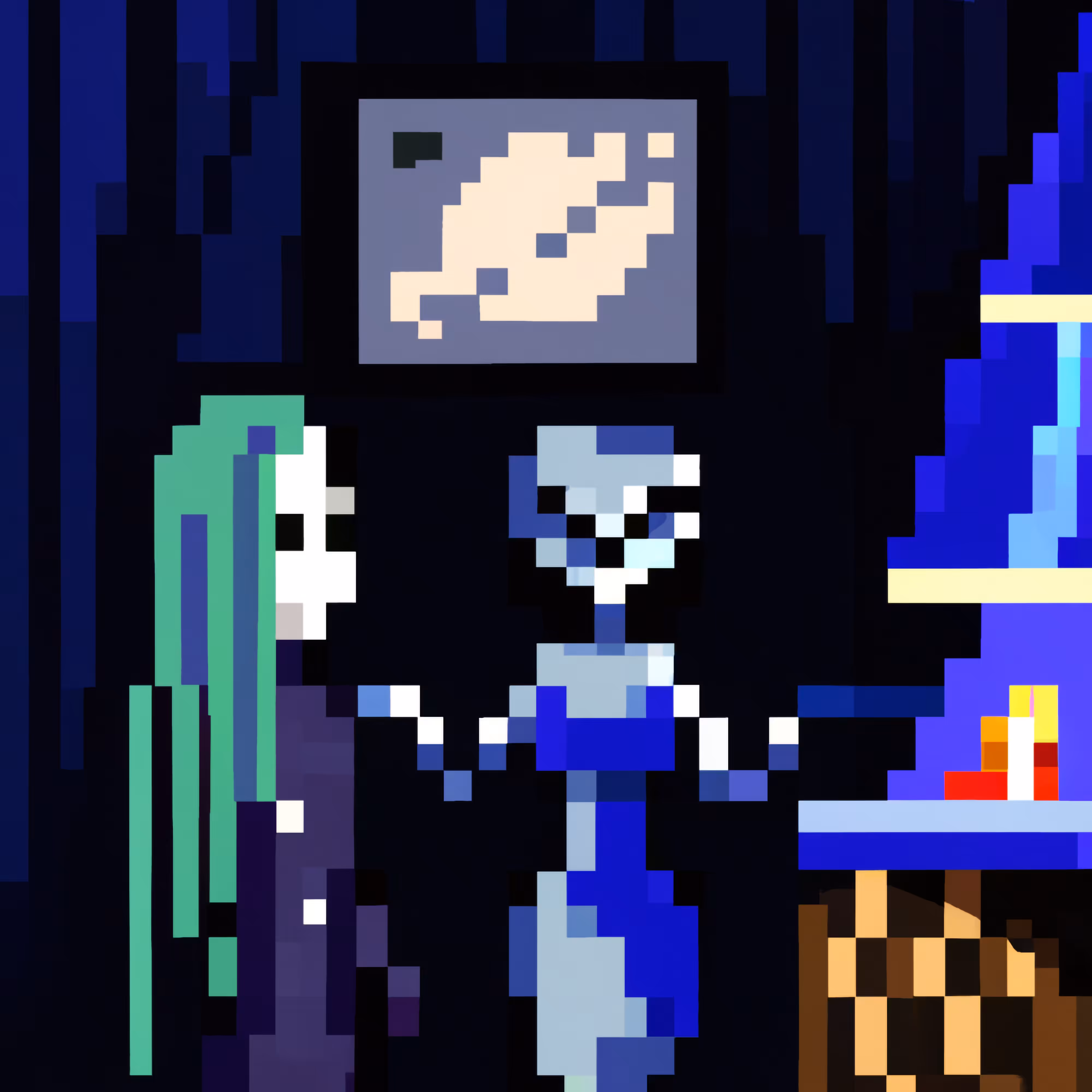 Mona Lisa Meets an Alien in a Bar #34: Why Not Green?