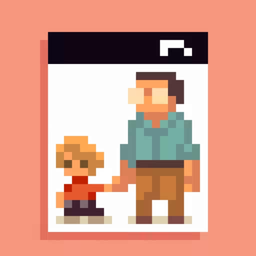Pixel Art Doodles: A Day with Dad 1/3