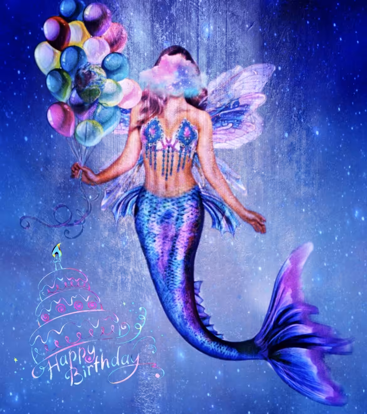 Galactic Mermaid - HBD Edition
