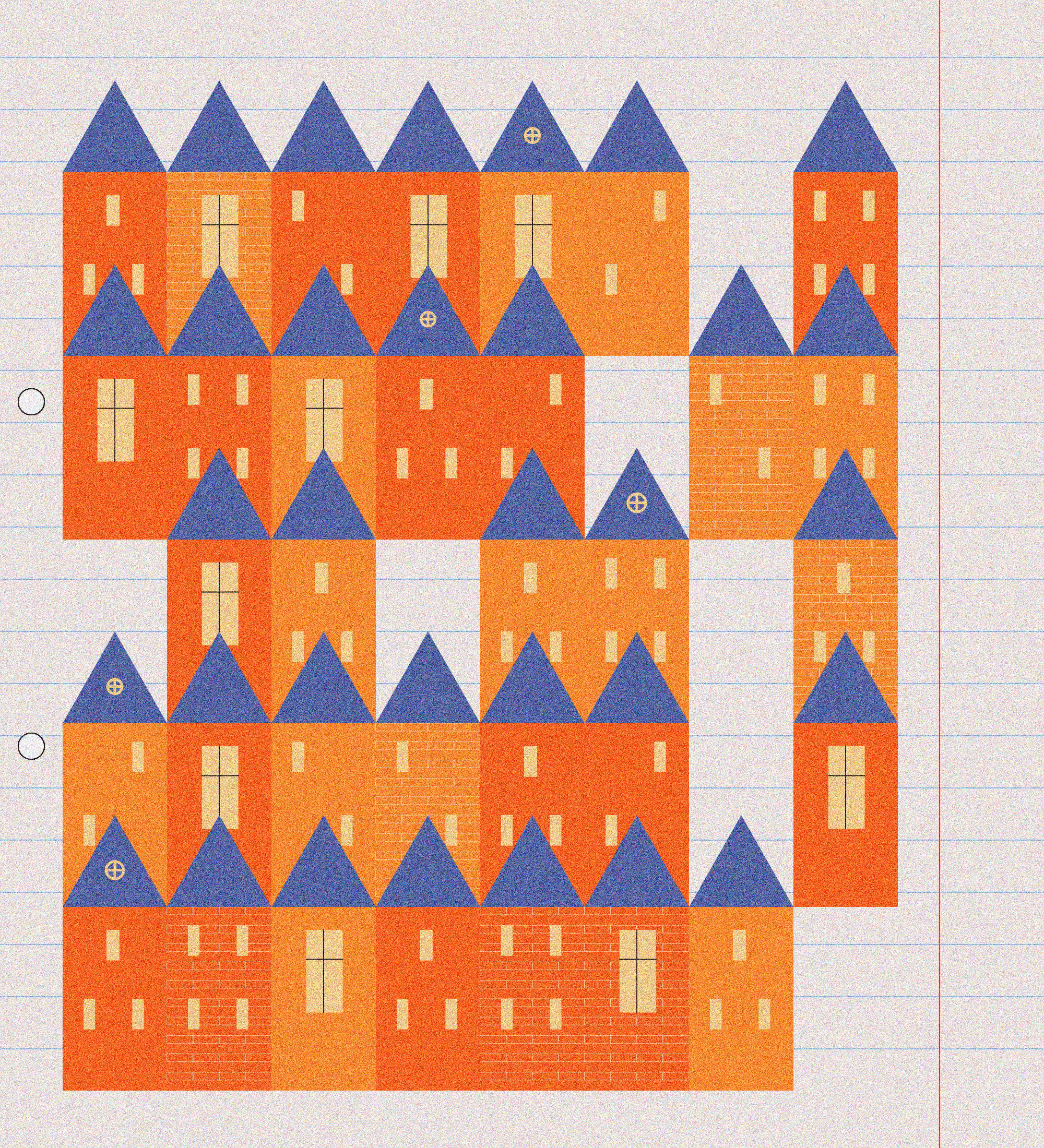 sketchbook page 7: neighbourhoods #36