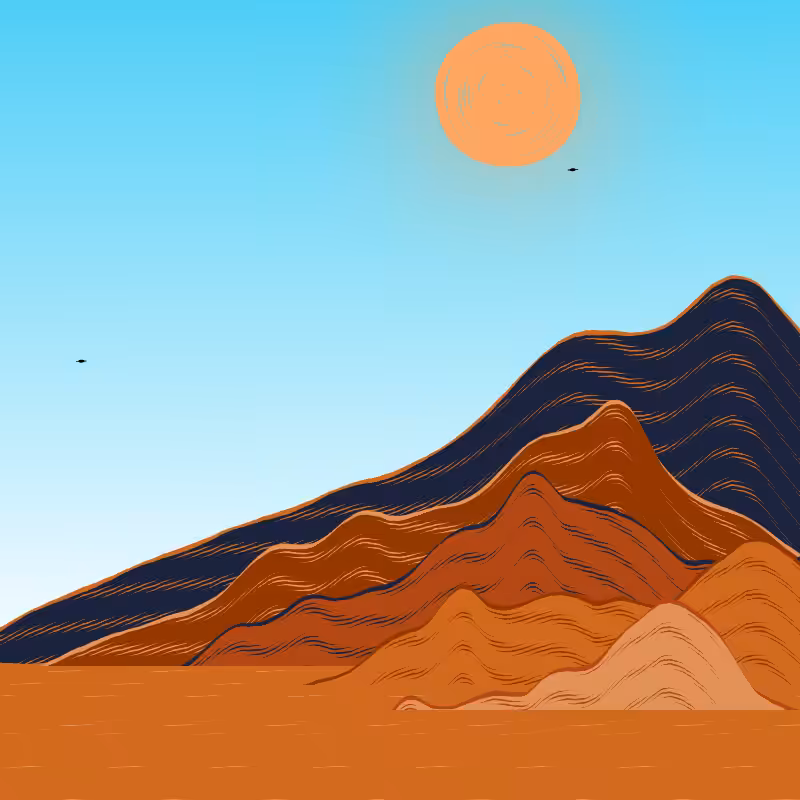 Painted Mountain Sunset #223