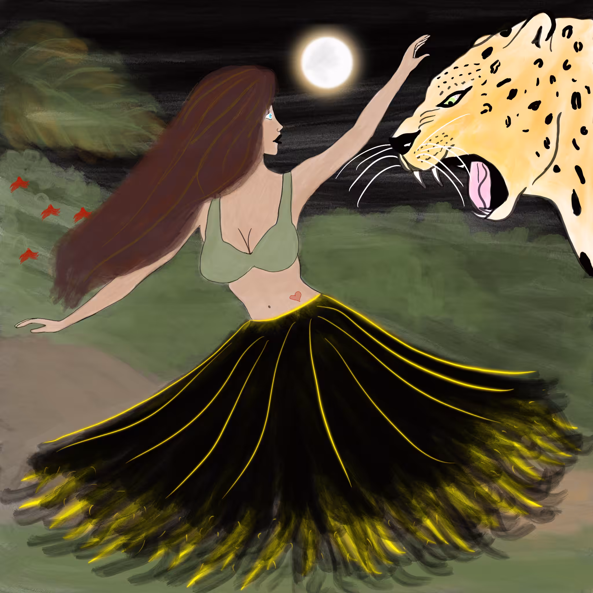 under the moonlight