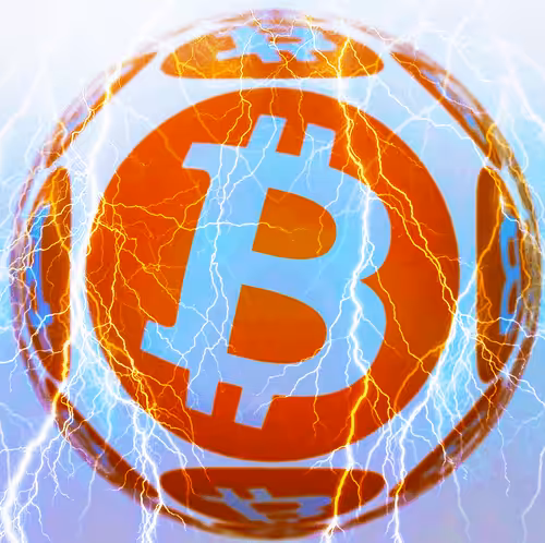 Loghtning bolts Bitcoin edition