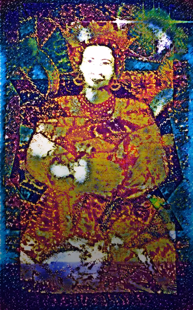 Queen Elizabeth portrait Space currency