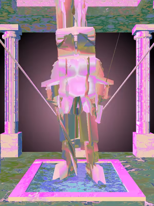 HeavenComputer: The Phone Calling Matte Ivory Man #5471