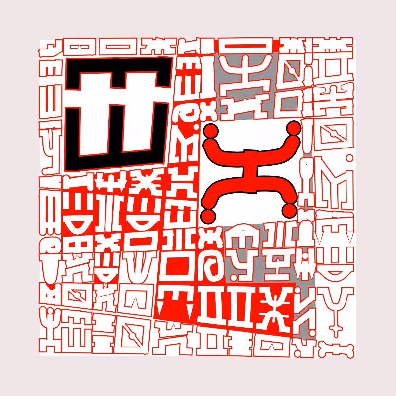 "Alphabetic ancestral signs" - (Matrix v3) #23