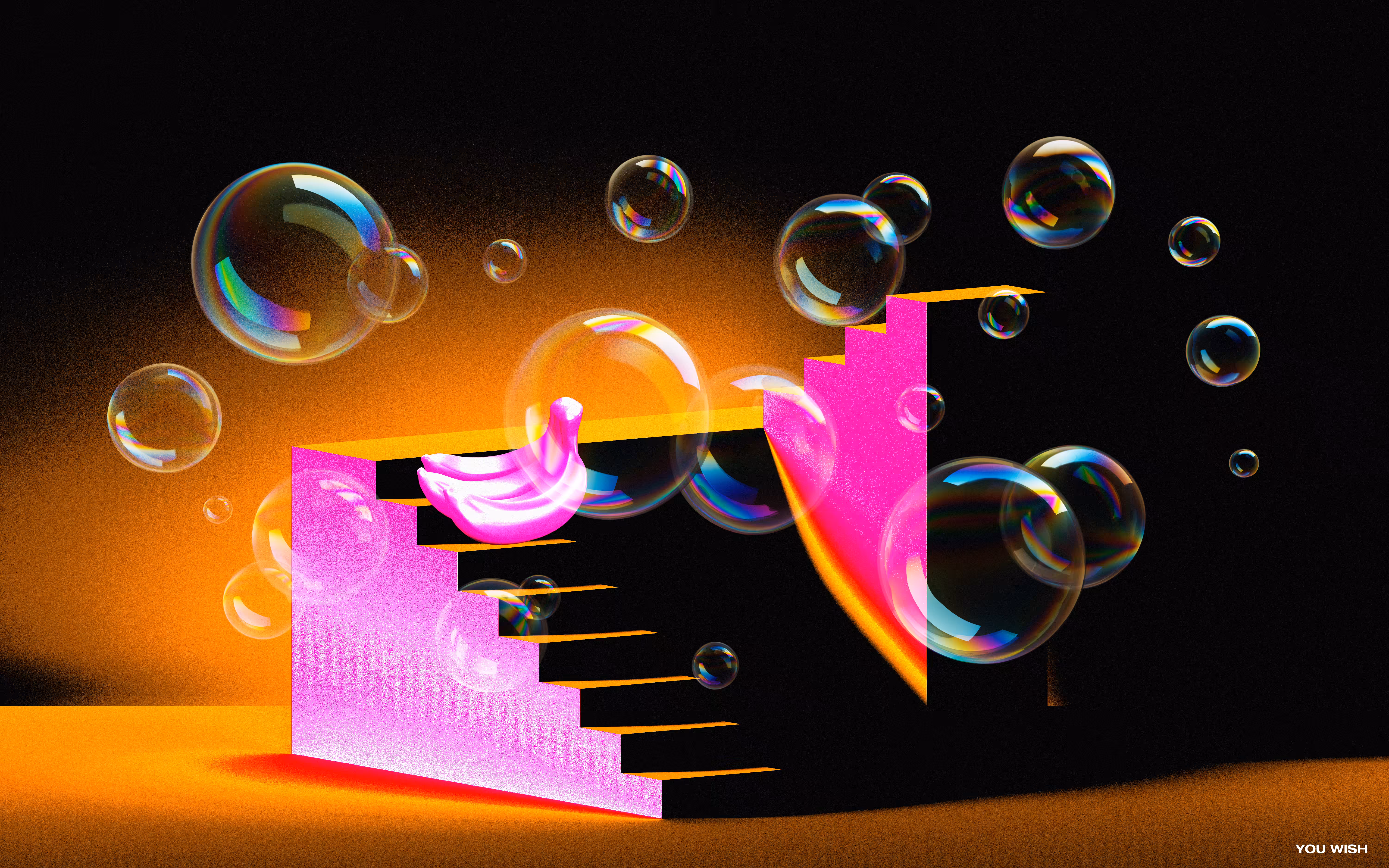 banana ladder with bubbles II