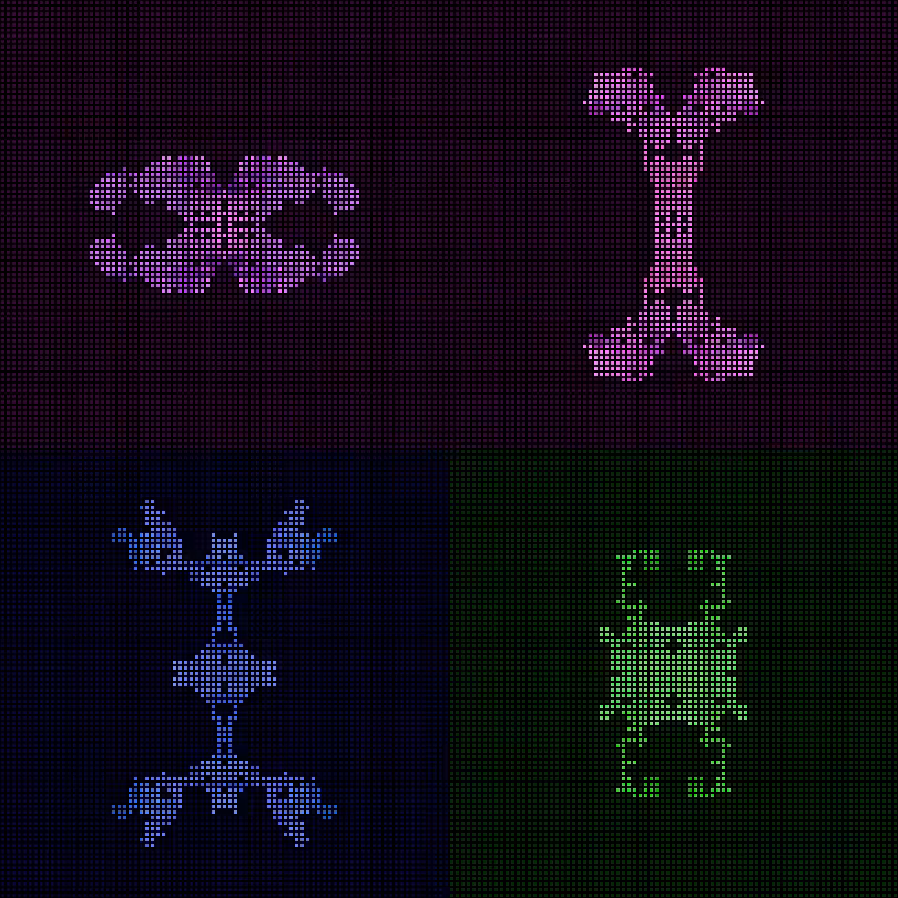 Dither Creatures 2x2 #9