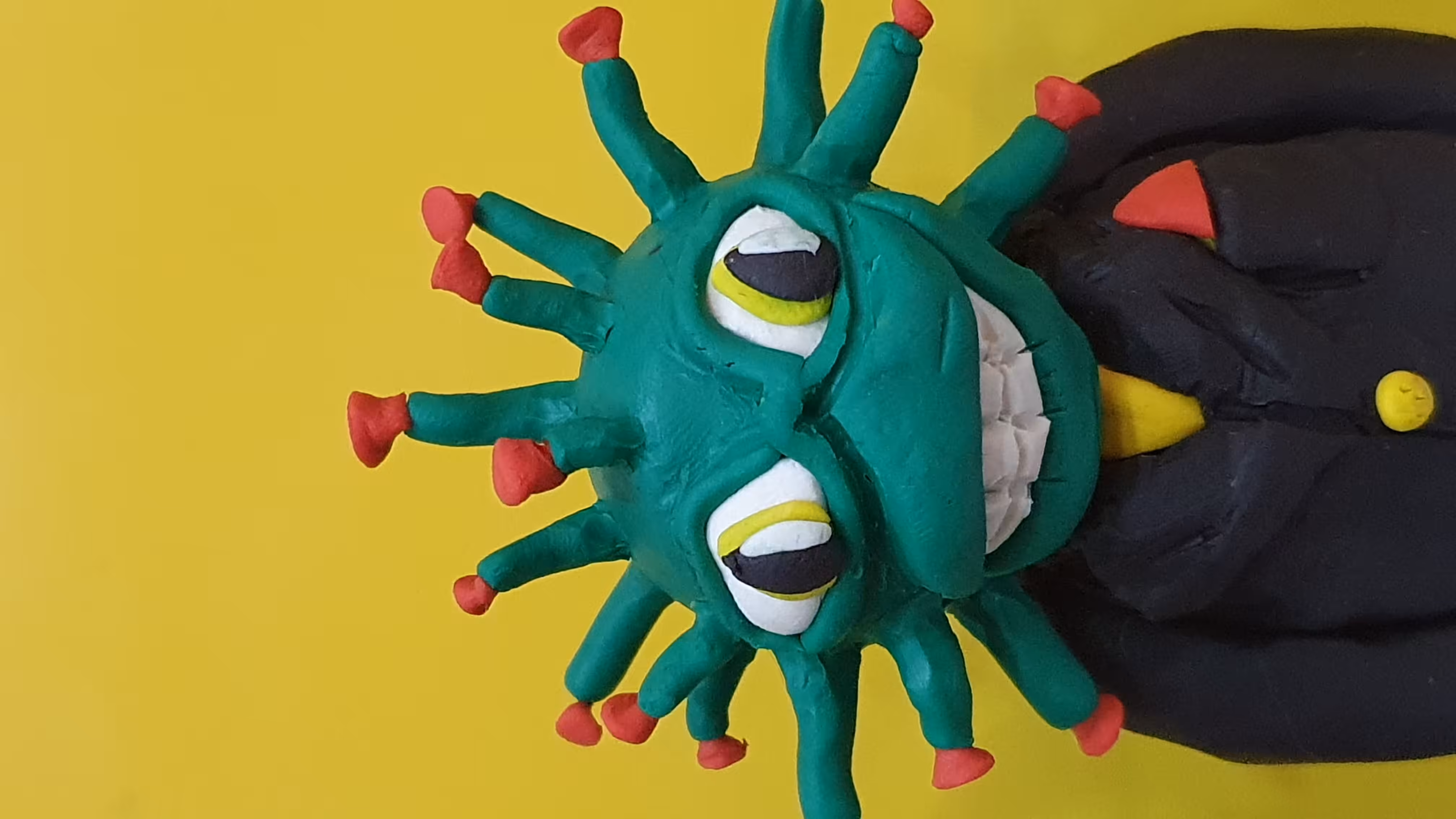 #33 Clay Collectible Omicron Virus