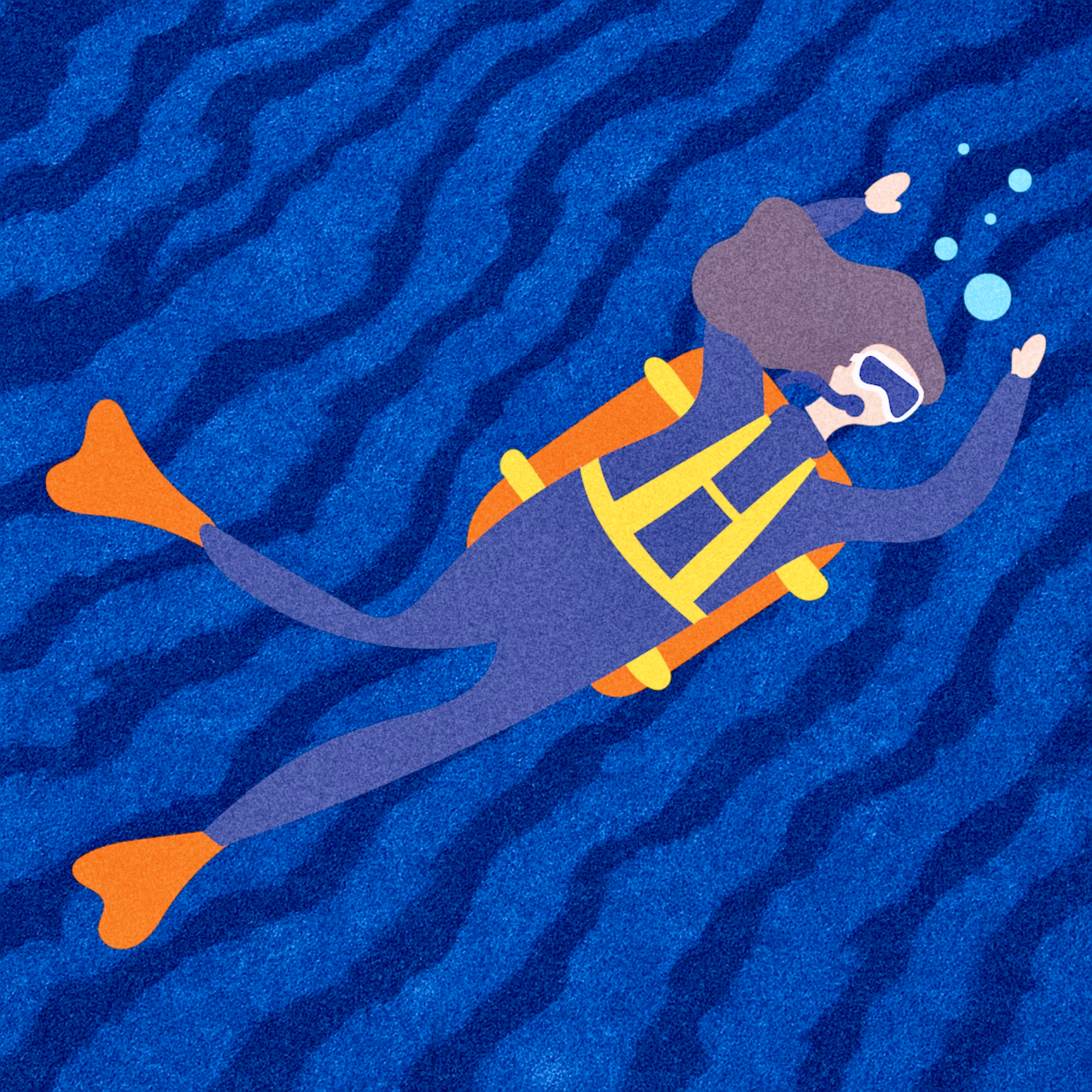 Swiming in the deep
