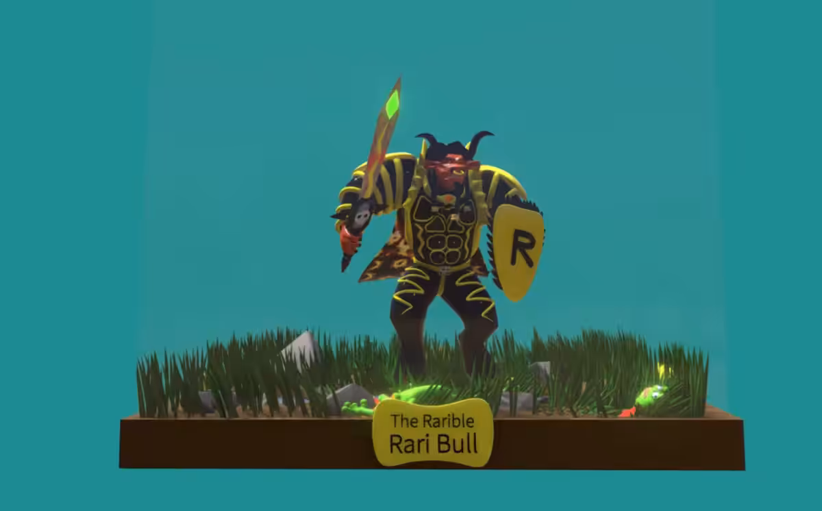 The Rarible Rari Bull - AR NFT - 1st Edition