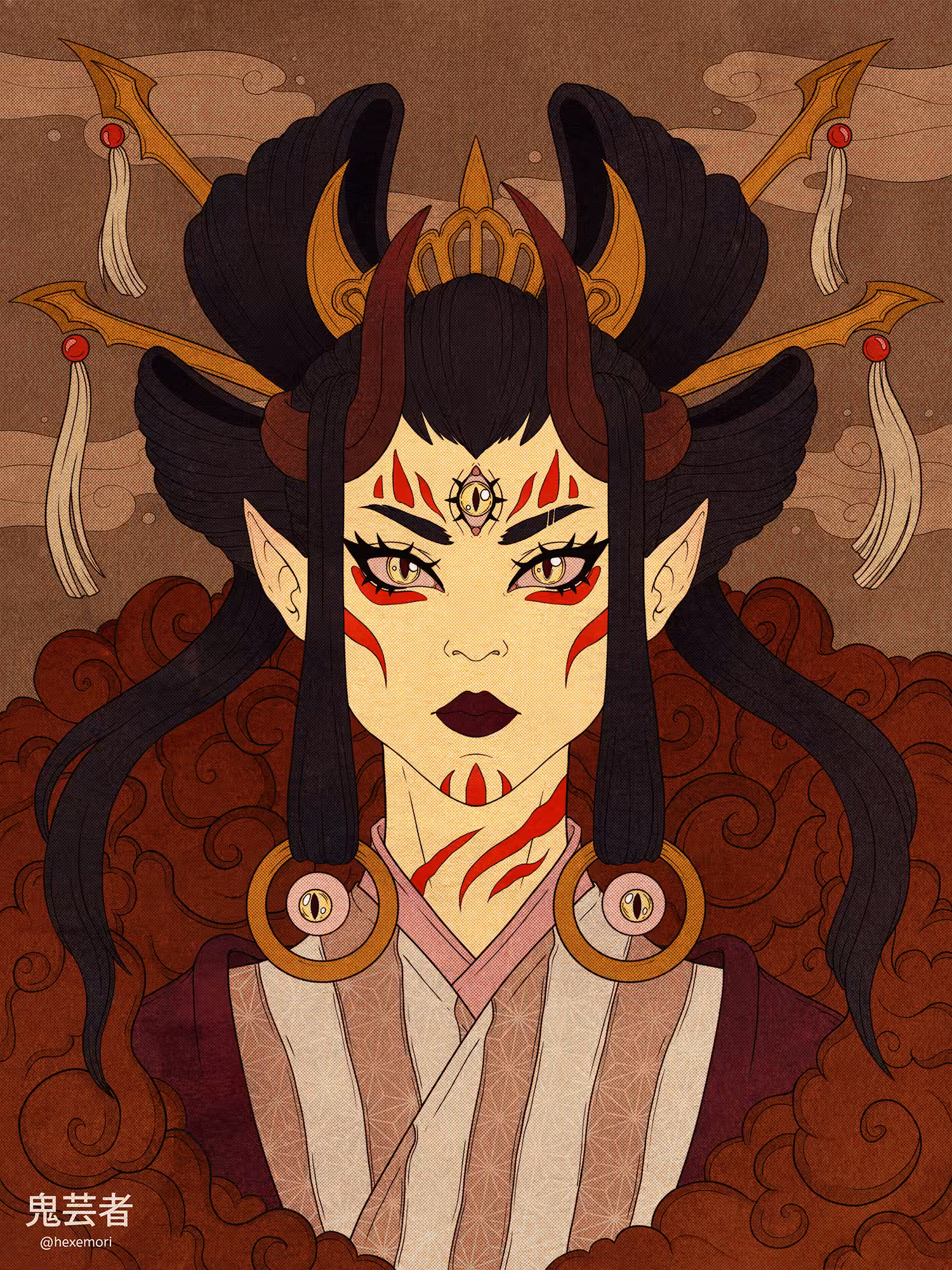 Three-eyed devil