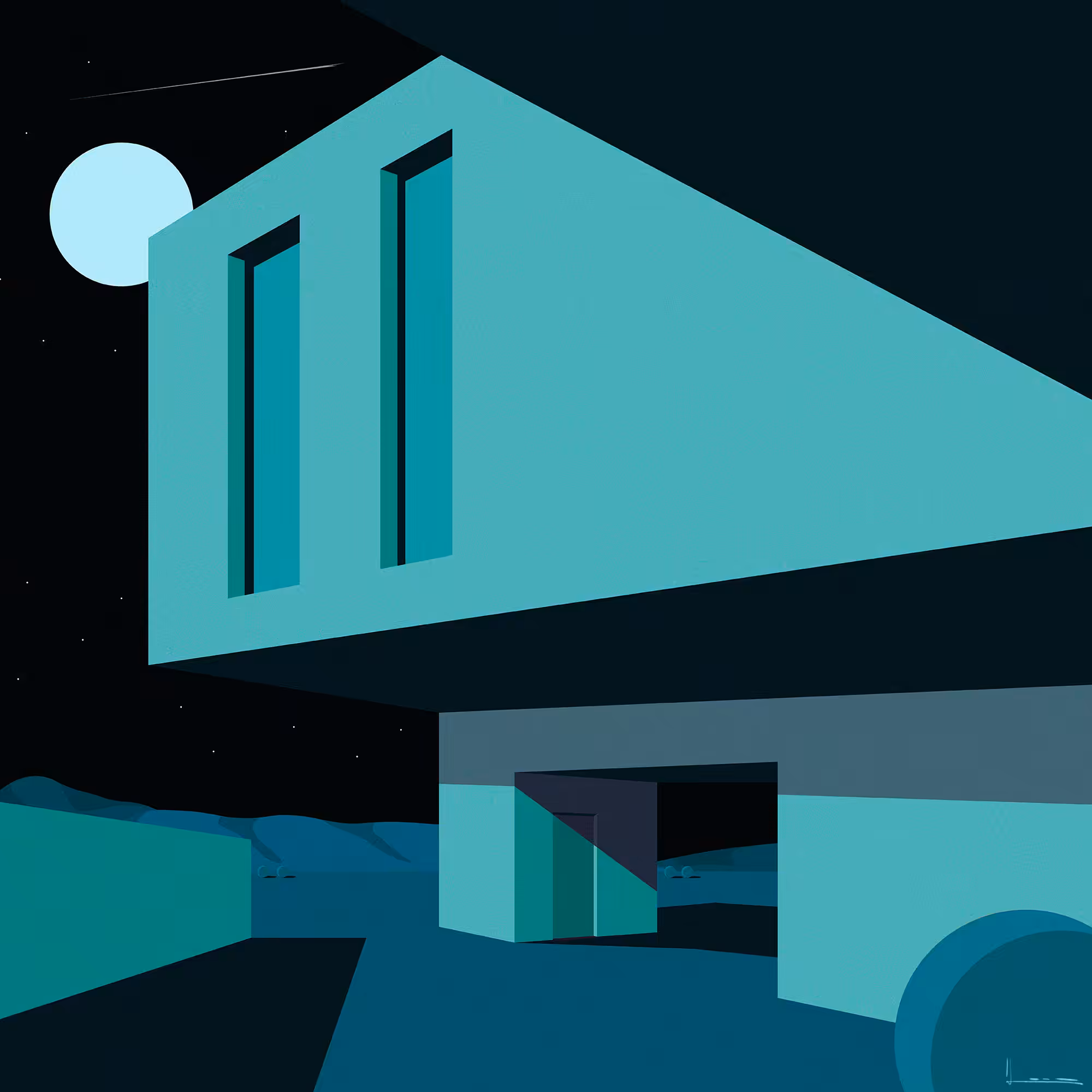 Architectural #07 Night Blue
