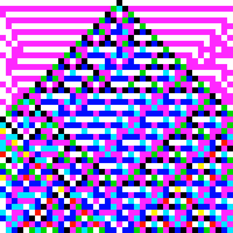 RGB Elementary Cellular Automaton #965