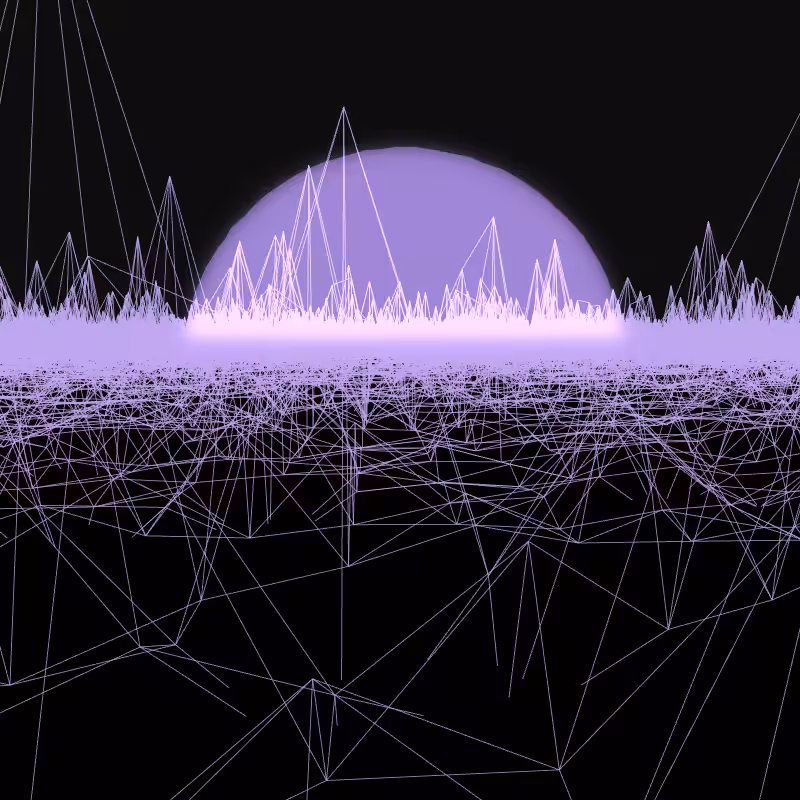 Generative Retrowave Field #50