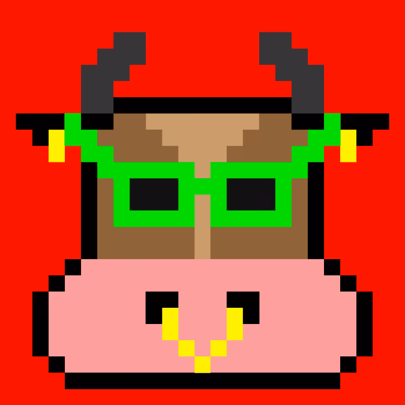 pixel cow #14