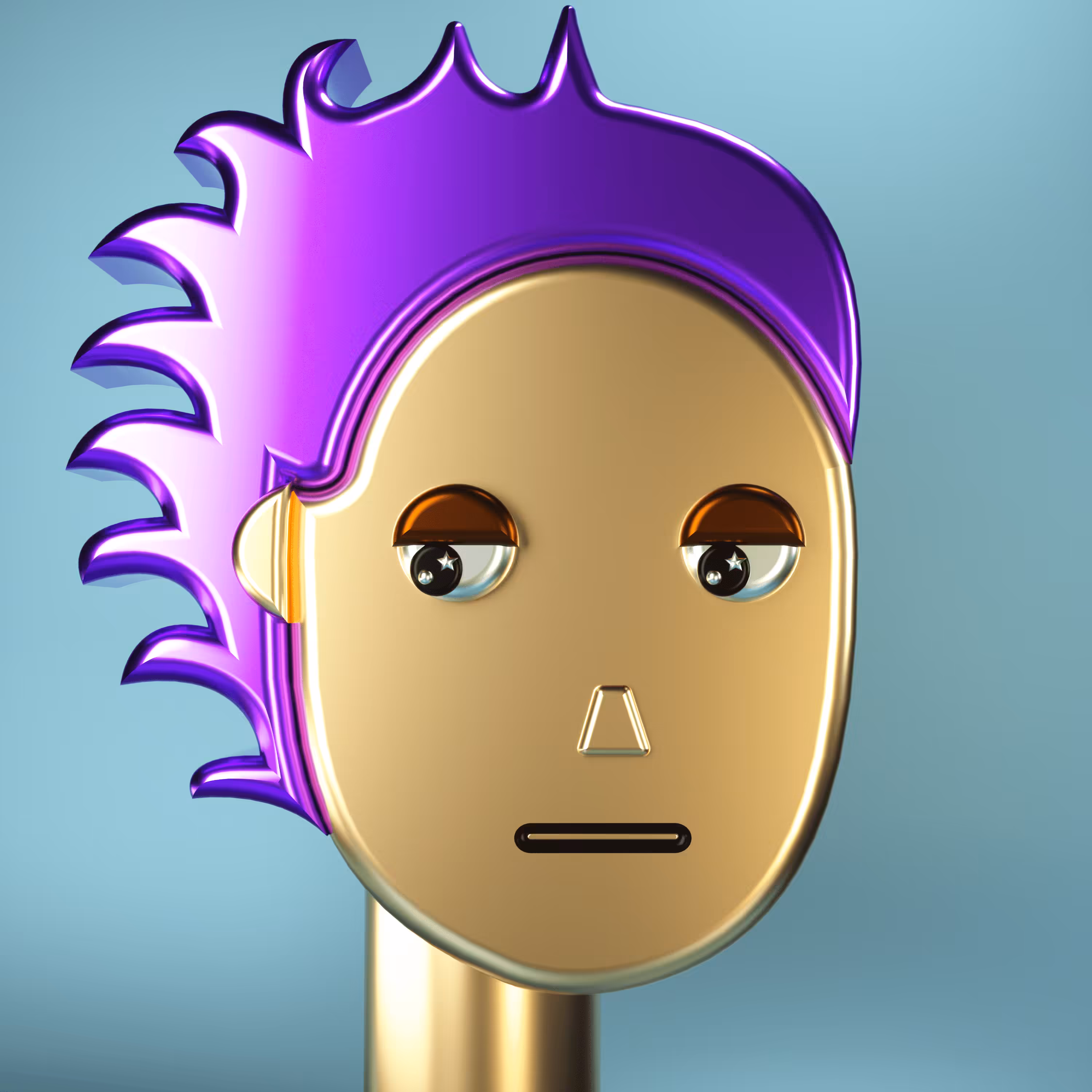 3D Chrome Punk #0089