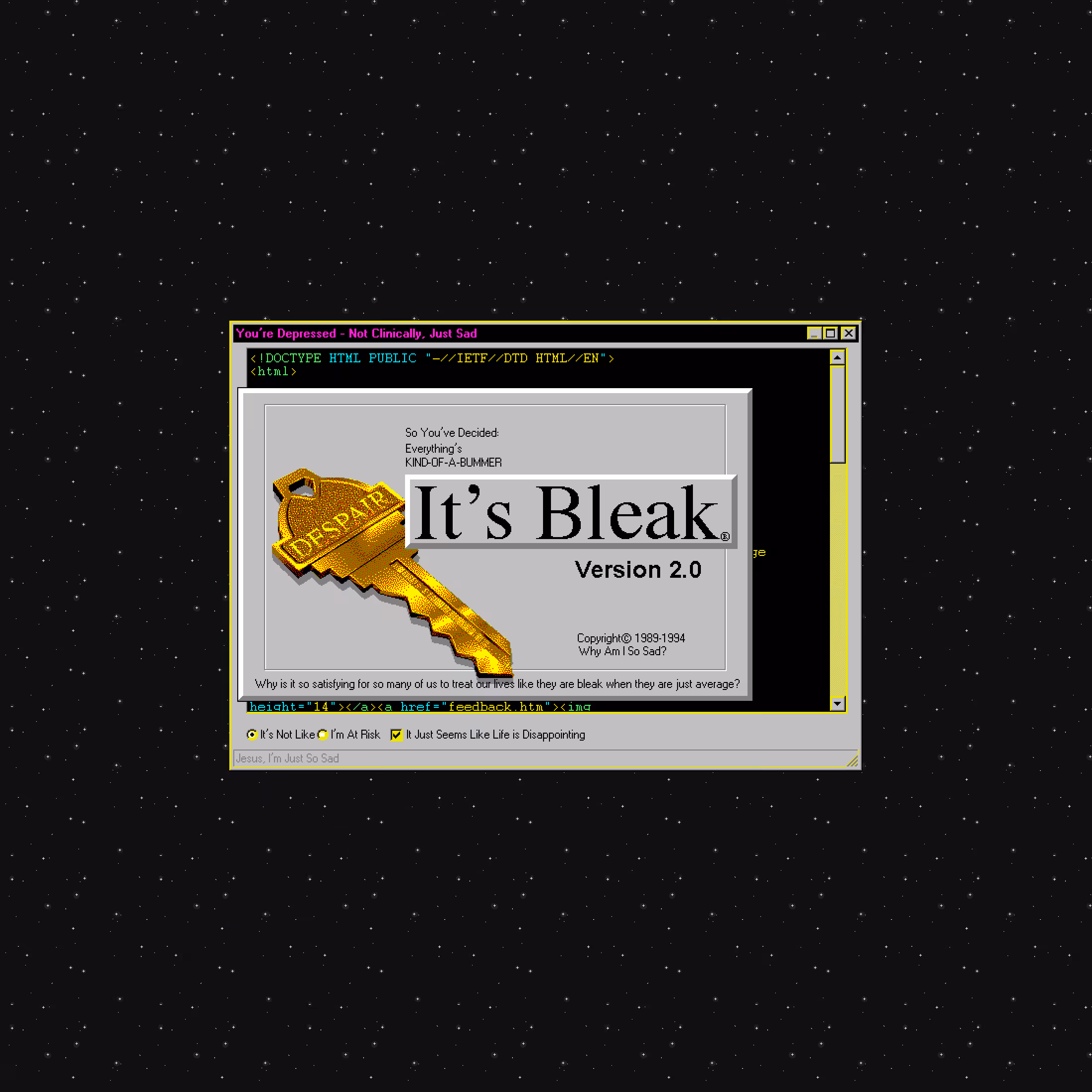 It's Bleak