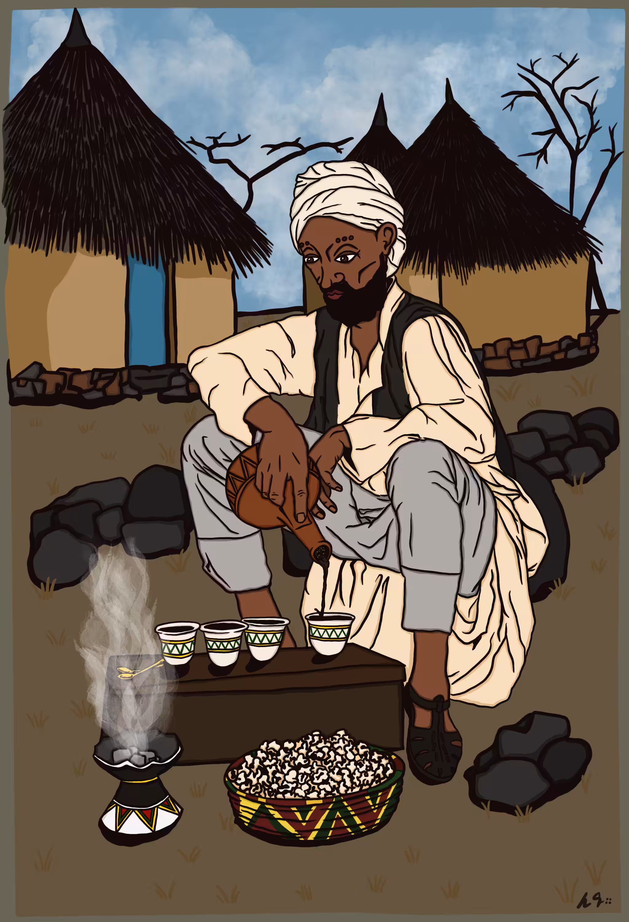 Man with Jebena ::