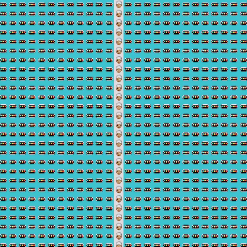 Elementary Cellular Emoji Automata #107