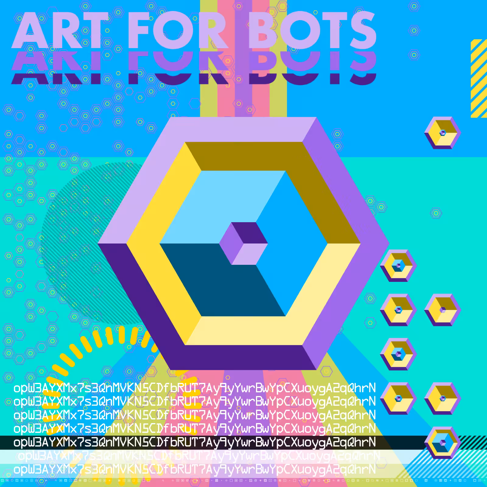 Hexagones - Art for Bots for Humans #5