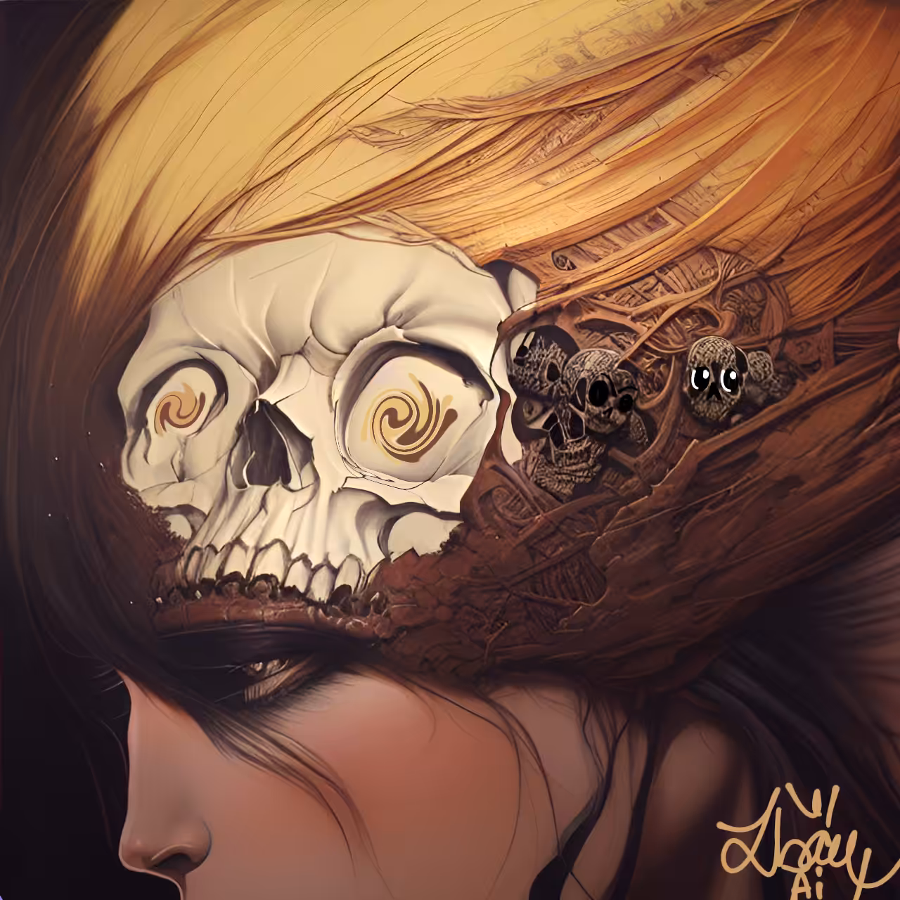 The Skull over the Girl