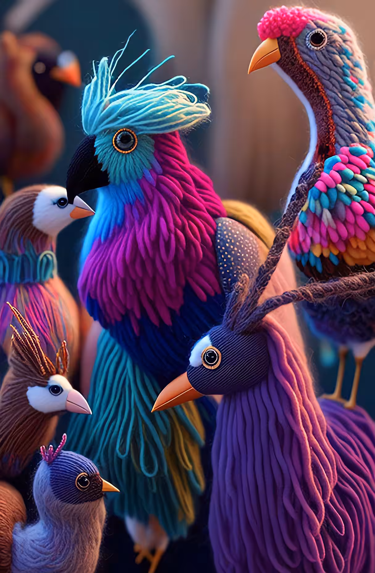knitted bird #4