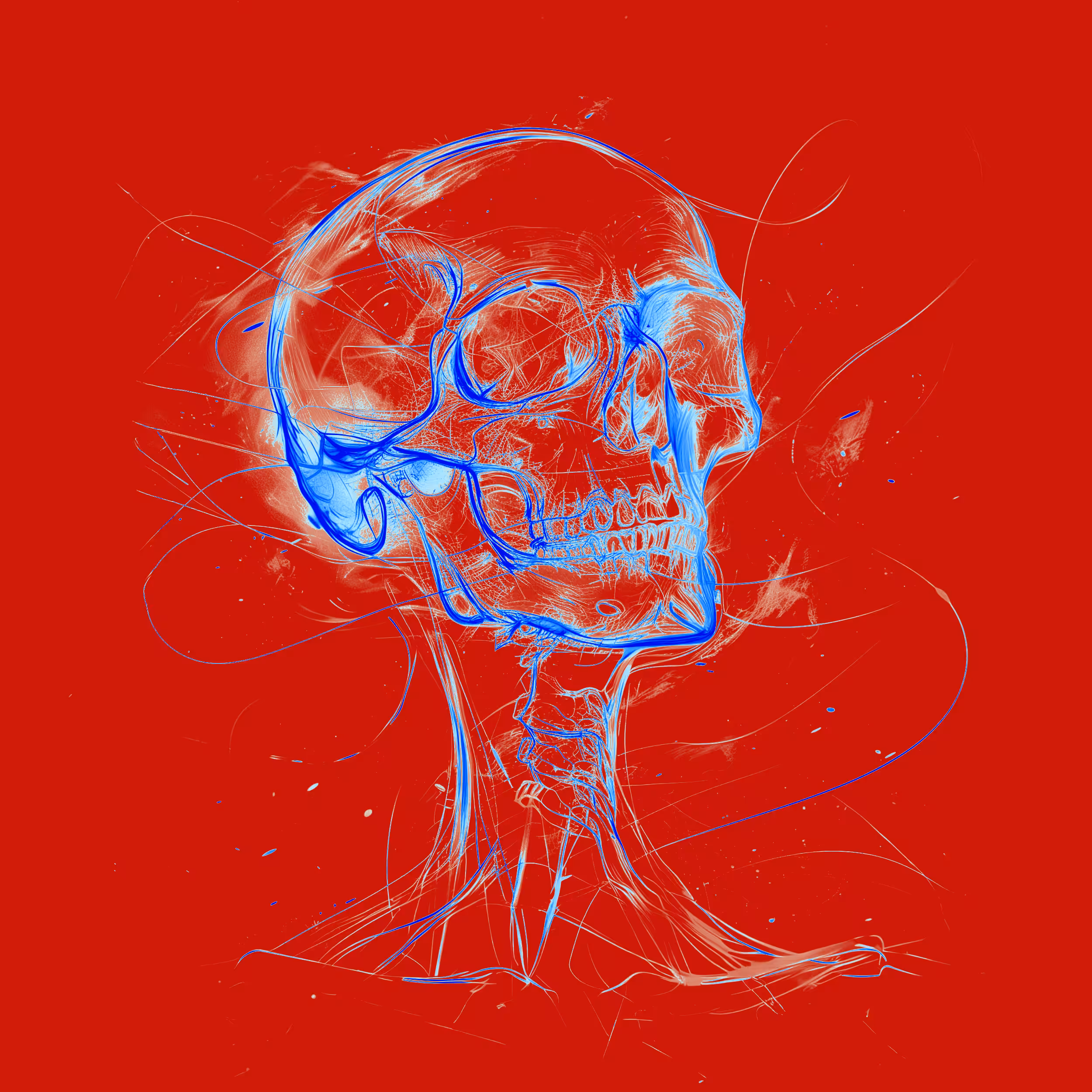 Pop Art Skulls Tile Bottom Right