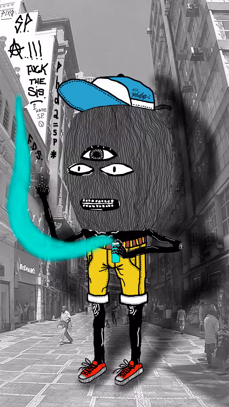 "Big Head Graffiti Vandal"