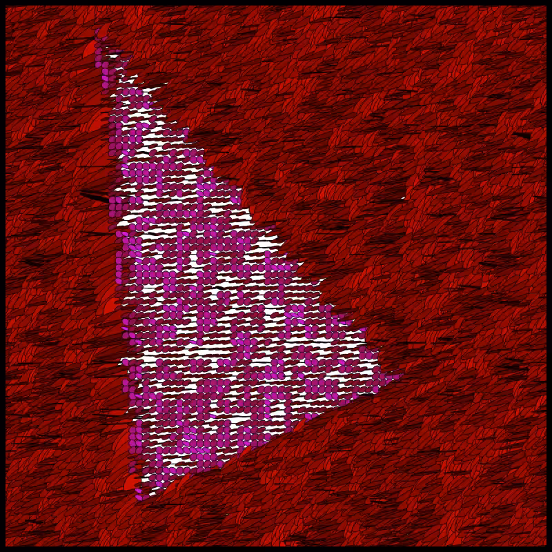 Flow Field Circles Triangle #1