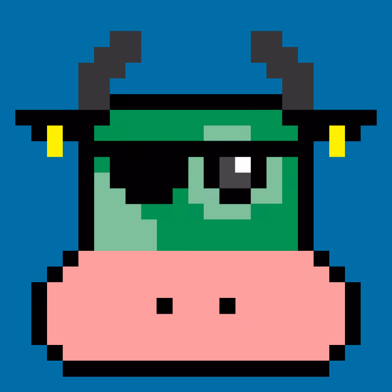 pixel cow #9