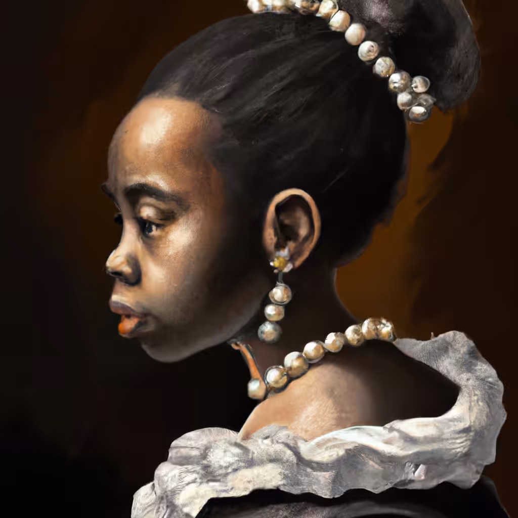 'Girls in Galleries with Pearl Earrings': Photograph #39