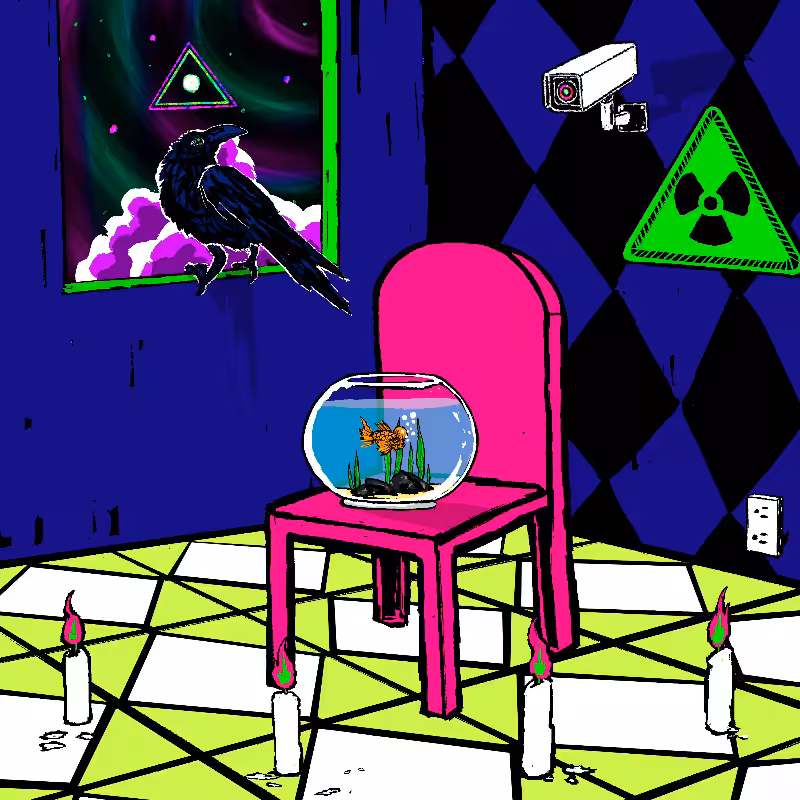 pink chair in the blue room #31
