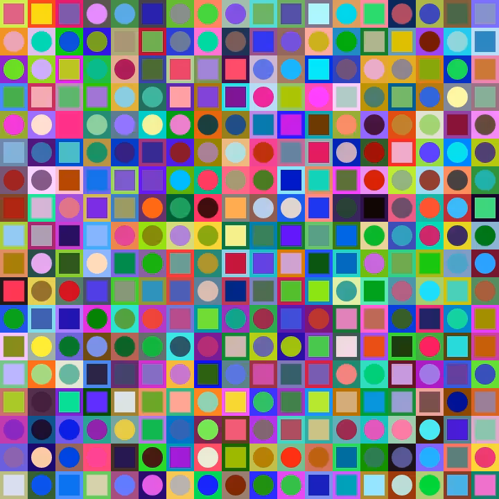 Square Dot Composition #17