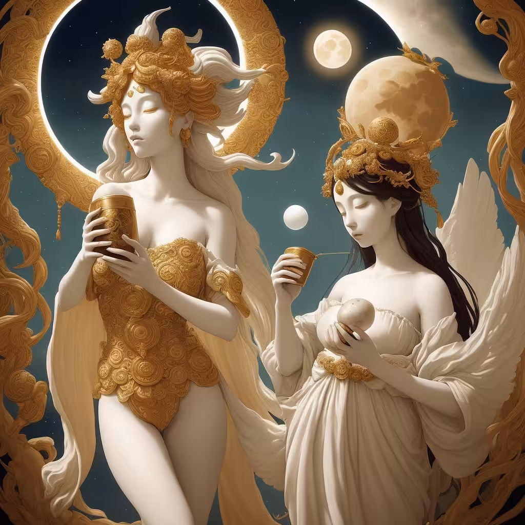 Amaterasu drinking mate