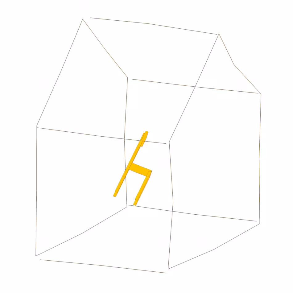 haus mit stuhl