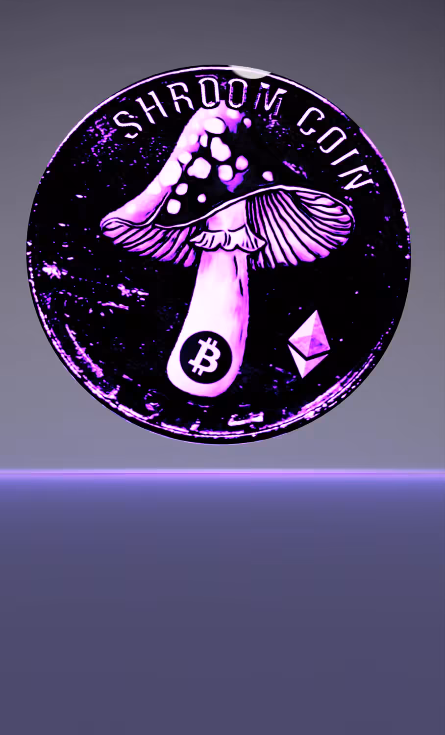 3D VIDEO AND CUSTOM AUDIO BEATS!! Shroom Coin #002 Pink and Black Attack