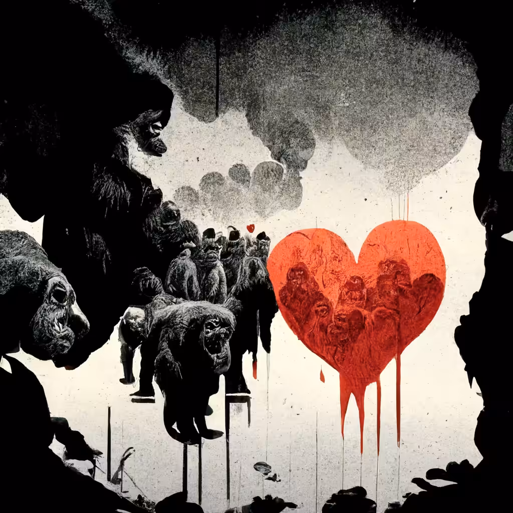 Ape Love: Feelings Bleed in the Ferocious Land of the Apes (Single Edition)