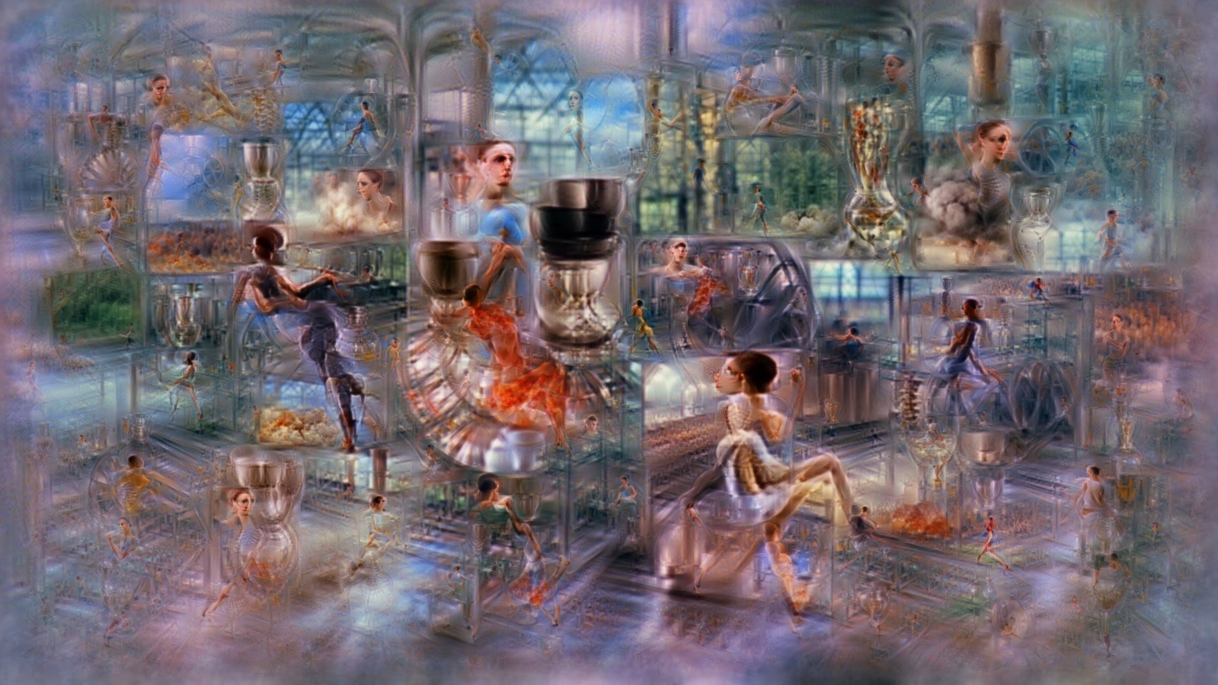 ballet dancer & glass machine [in vitro]