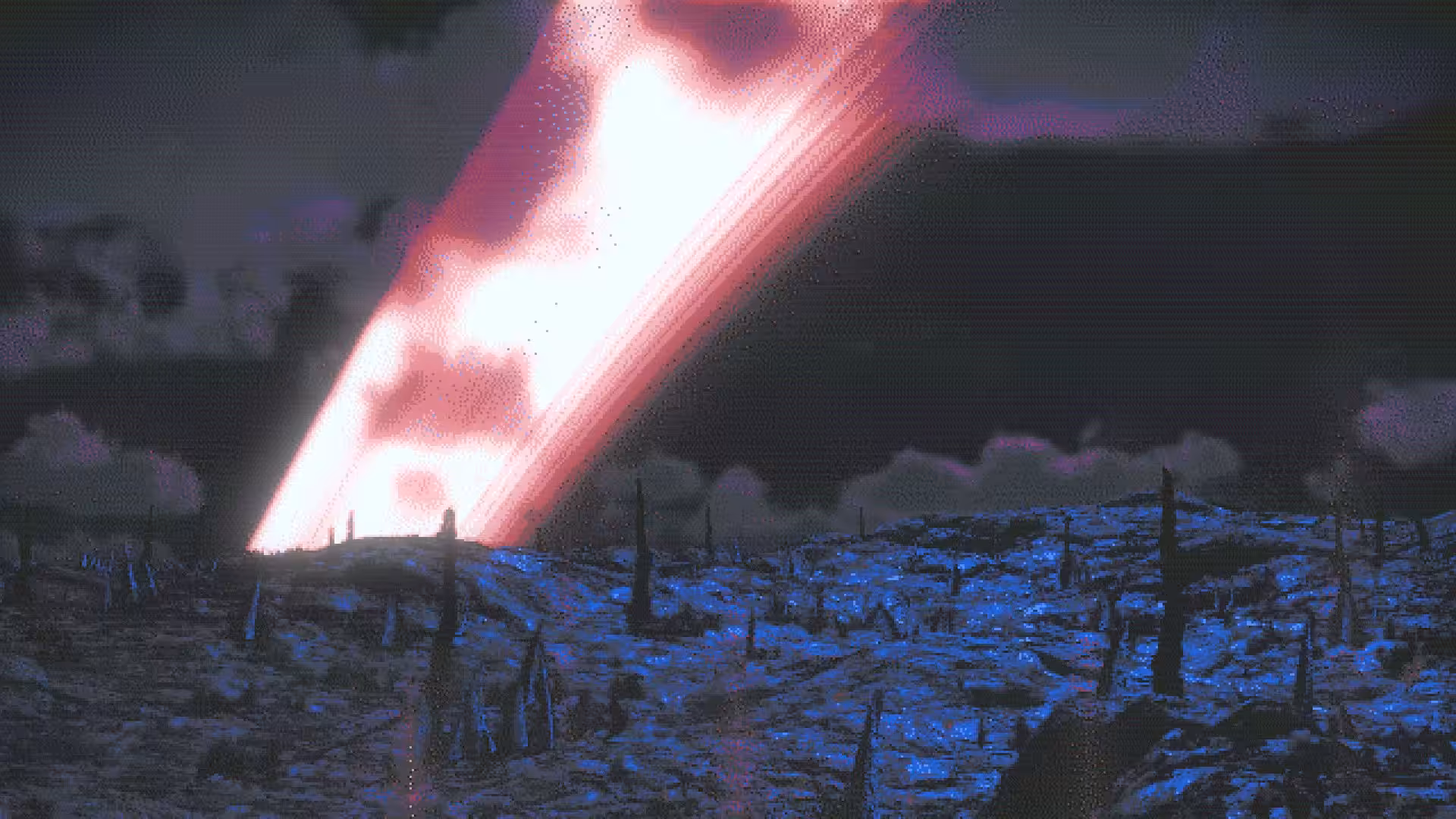 distant V