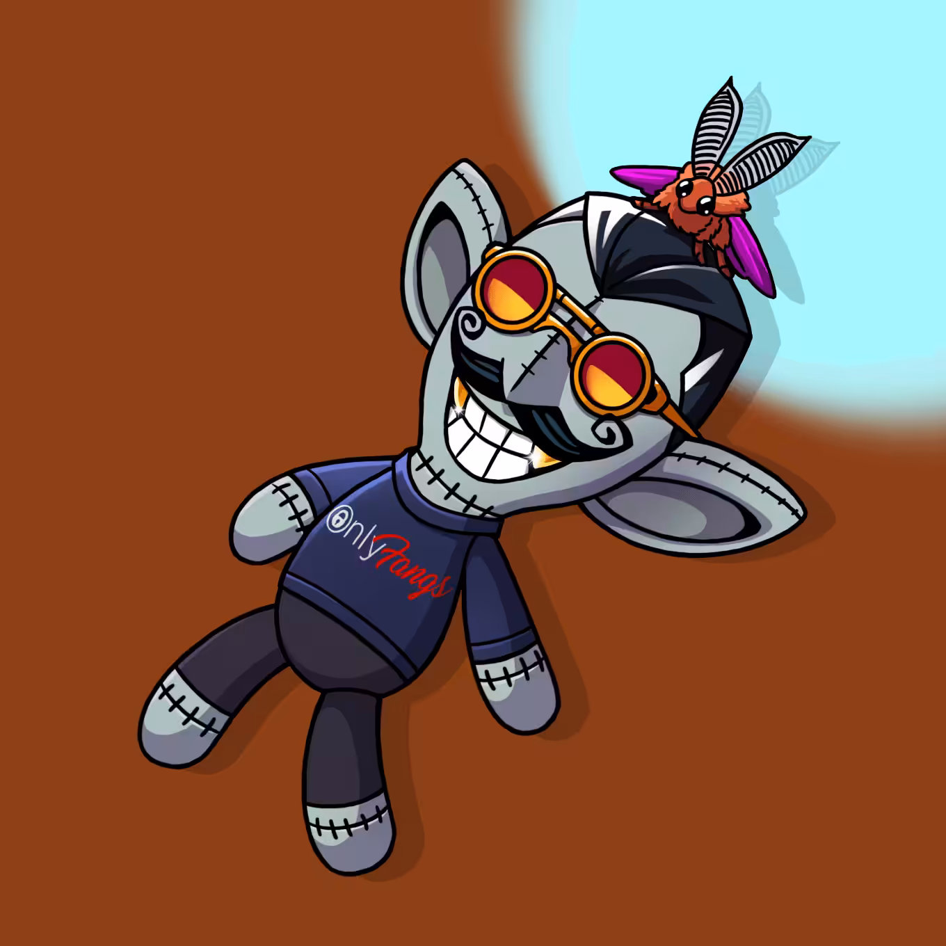 #2605 Sneaky Vampire Teddy