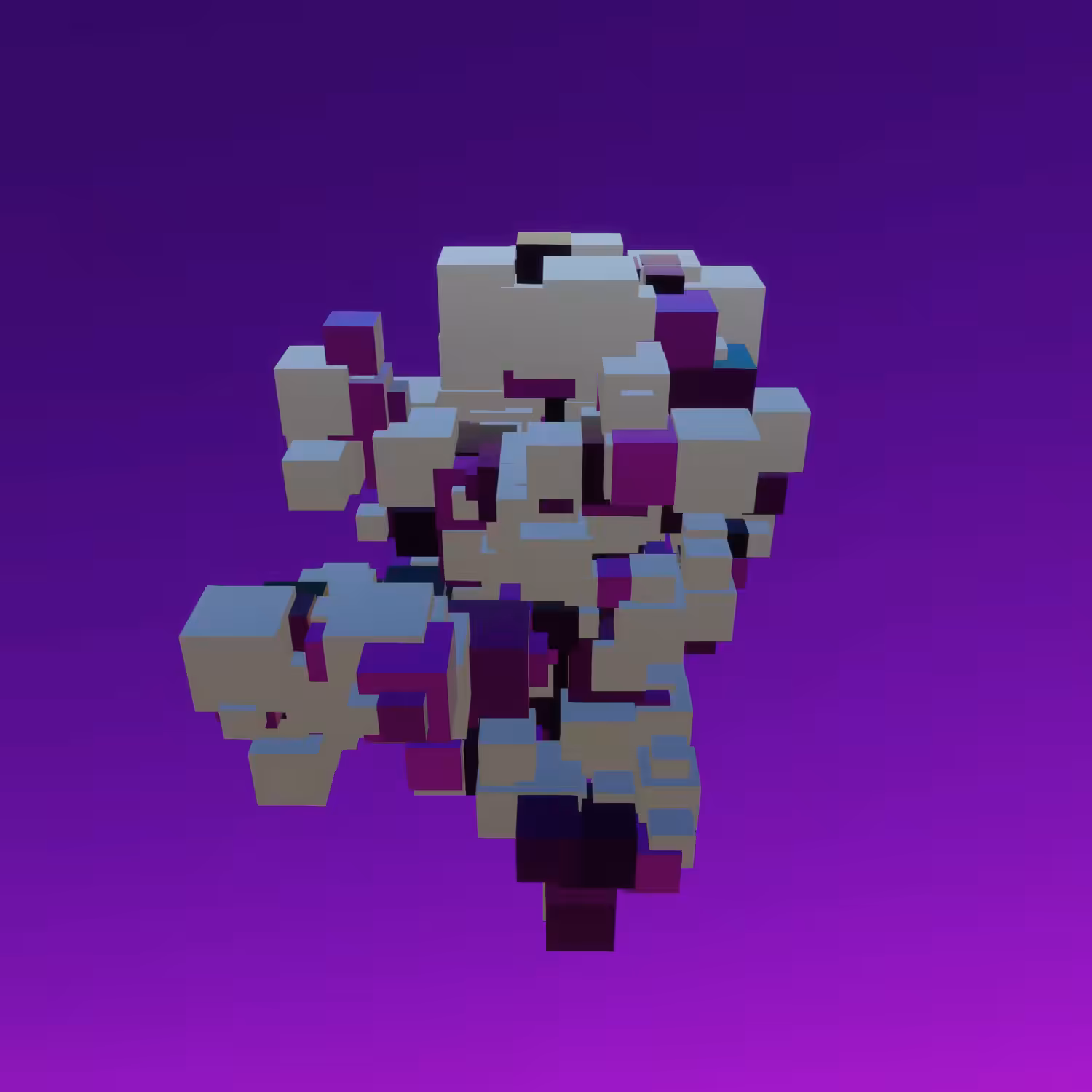 Iridescent Cubes #0019